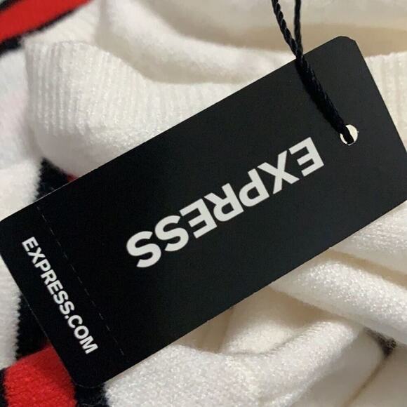 NWT EXPRESS STRIPED RAYON BLEND SWEATER SIZE M‎ - Picture 8 of 8